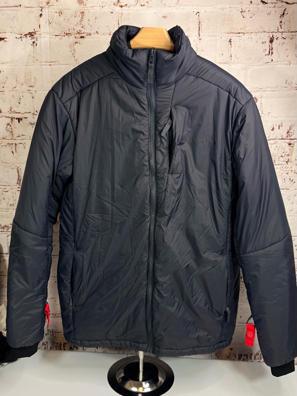 Silver Jeans Men's Puffer Jacket in Charcoal